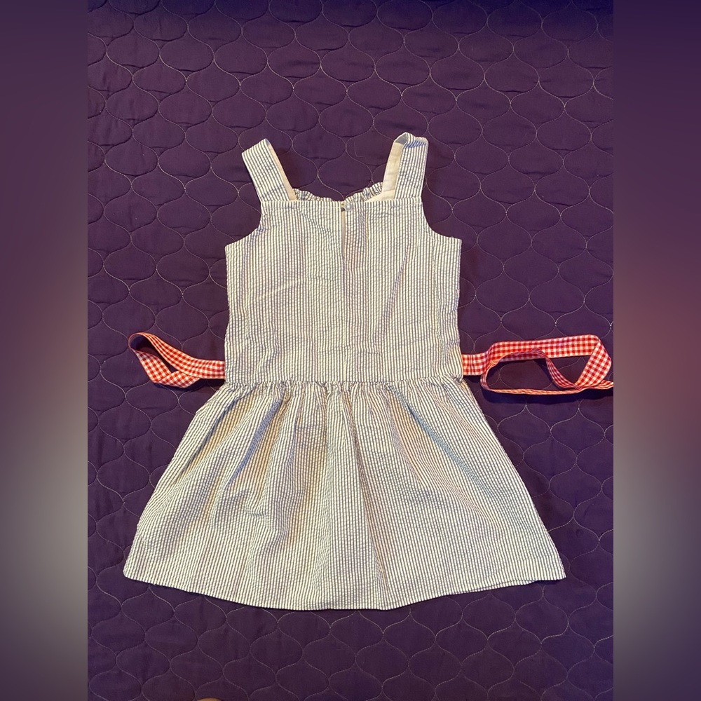🌟❣️4/$10❣️🌟Girls Sz 5 blue w/red dress - Picture 2 of 2